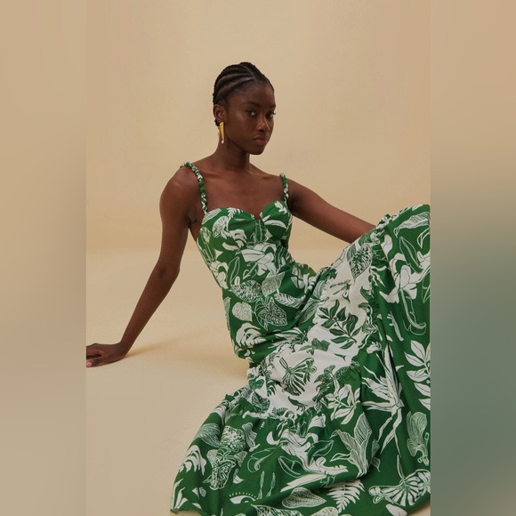 Farm Rio Forest Soul Mix Midi Dress - Picture 2 of 7